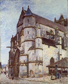 Alfred Sisley, Die Kirche von Moret, 1893
